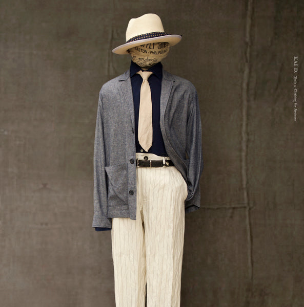 Packable Island Jacket - Linen Viscose Chambray - M, L, XL, XXL