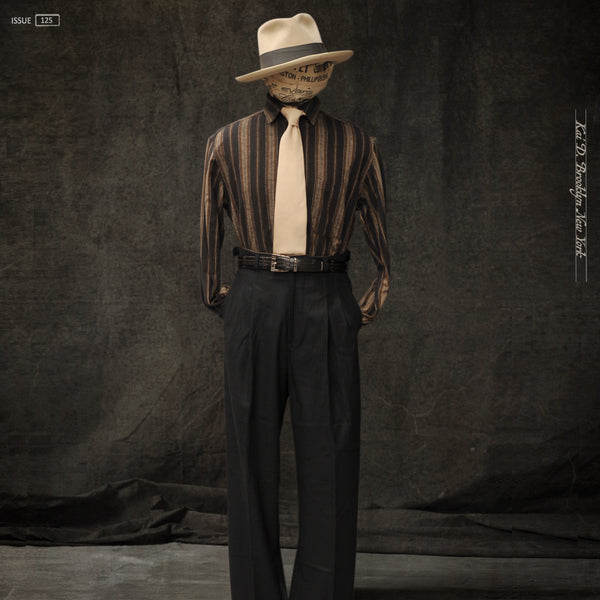 Cassady Shirt (Relaxed Cut)- Blanket Stripe Cotton - XL, XXL