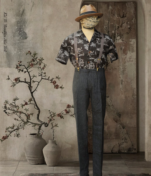 Short Sleeve Slater Shirt - Brown Rabbit -  S, M, XL