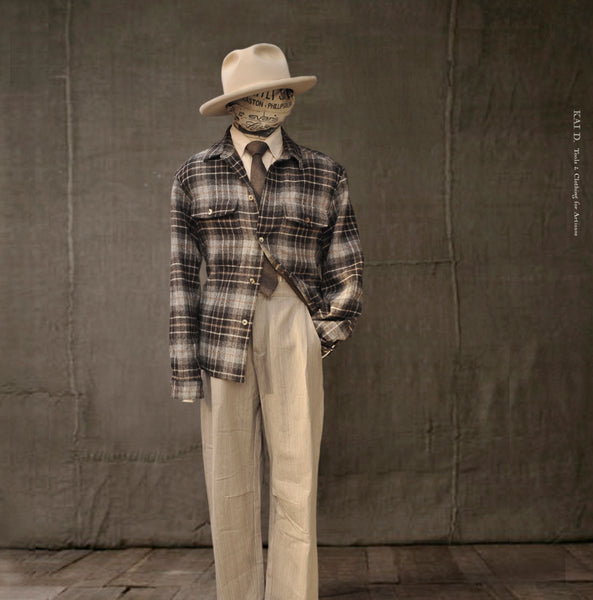 Parisian Two Pocket Overshirt - Shepherd's Check - M