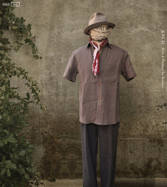 Cassady Shirt - Rosewood Shibui Linen - S, M, L, XL, XXL
