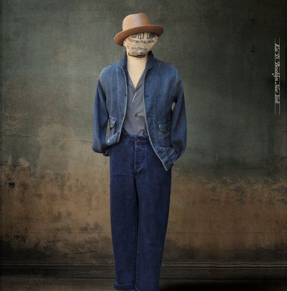 Shawl Collar Pioneer Jacket - Dark Indigo - M/L (NO RETURN)