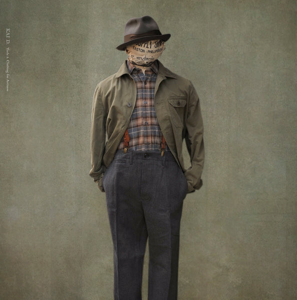 Worker Jacket -Mustard Khaki - M, L, XL (NO RETURN)