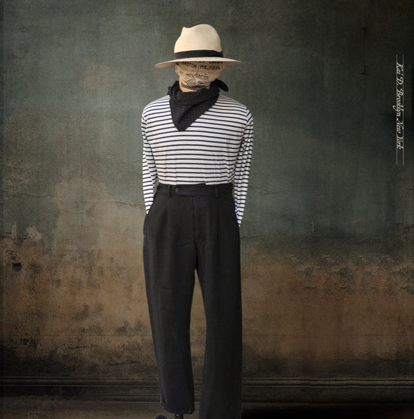 Novelist Trousers - Black Heavy Linen - 30, 32, 34, 36, 38 (long version)
