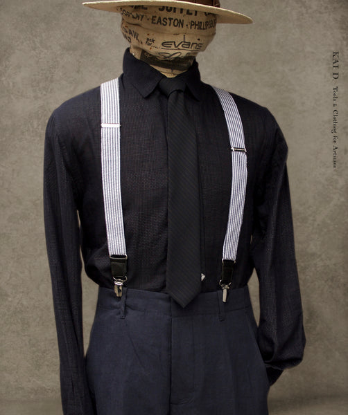 Delancey Shirt - Double Gauze Cotton - Navy - S, M, L, XL