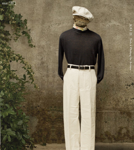 Fine Gauge Linen LS Tee - Black - S
