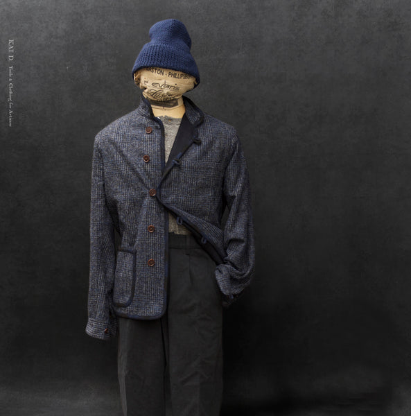 Meeker Jacket - Wool Cashmere Texture Plaid - M, L, XL
