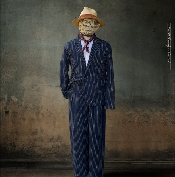 Study Jacket - Ticking Stripe - 2(S), 3(M), 4(L)