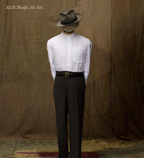 Tanner Shirt - White Belgian Linen - S, M, L, XL, XXL