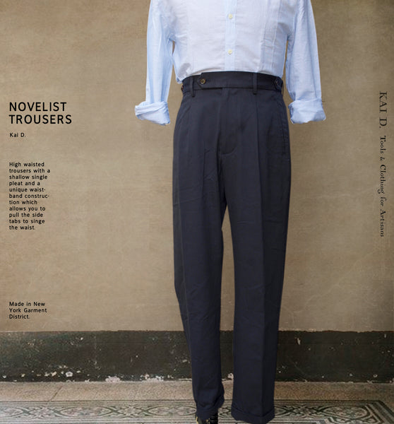 Novelist Trousers - Organic Cotton Twill - 30, 34, 38