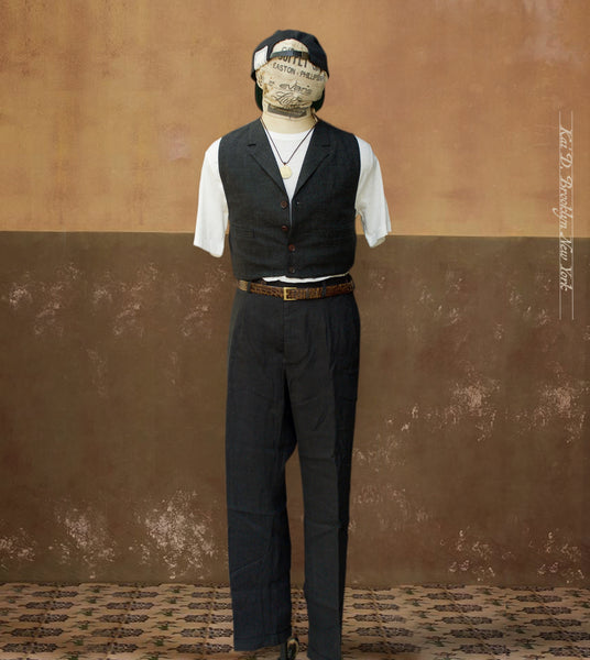 Novelist Trousers - Black Shibui Linen - 30, 32, 34