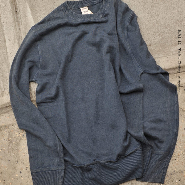 Fine Gauge Linen LS Tee - Dark Blue - XL