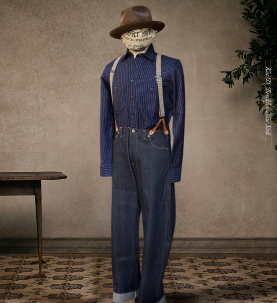 Blue Blanket Single Needle Jeans - Raw Indigo - 32, 34, 36 (NO RETURN)