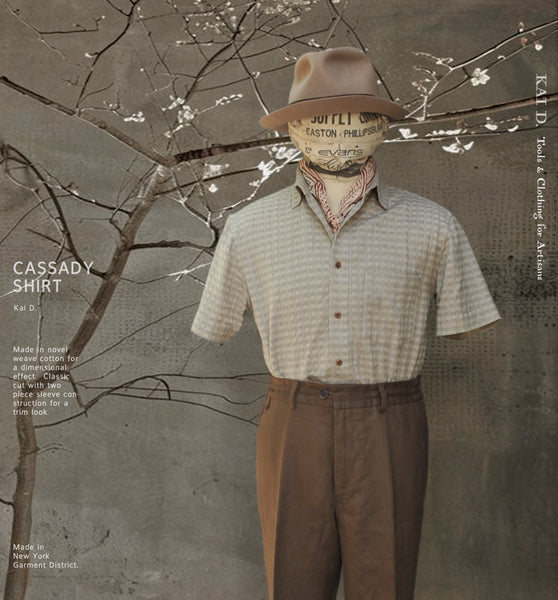 Dimensional Cotton Cassady shirt  - M, L