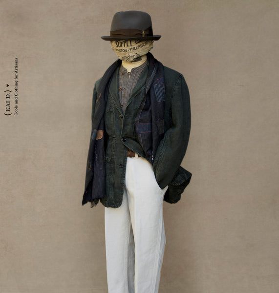 Heavy Linen Laborer Jacket- Overdyed - 42, 44, 48, 50