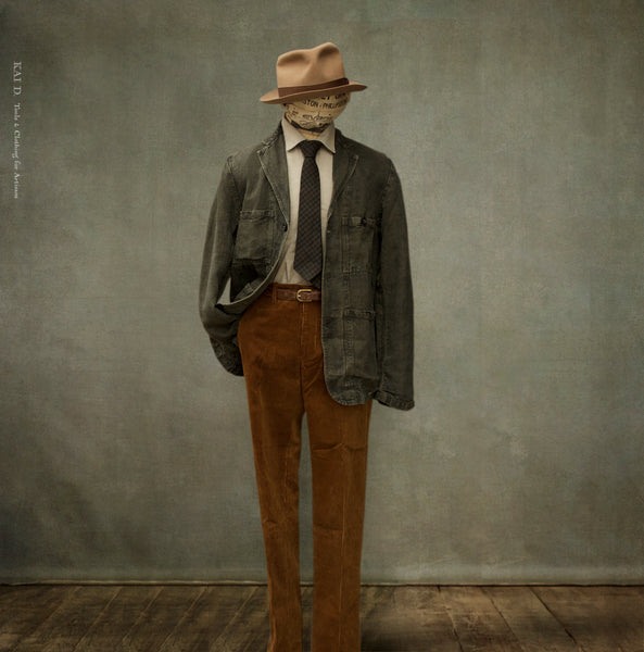Heavy Linen Laborer Jacket- Overdyed - 42, 44, 48, 50