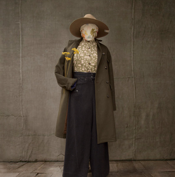 Keaton Trench Coat - Heavy Wool Cashmere -  M, L