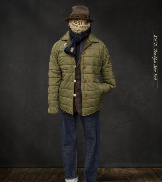 Hebron Reversible Jacket -Wool Flannel / Quilted Nylon  - L, XL (NO RETURN)