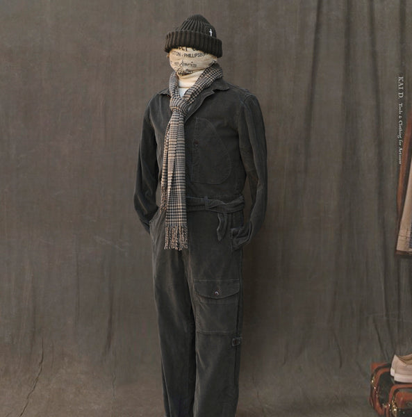 Lindbergh Flight Suit - Garment Dyed Corduroy - S/M, M/L
