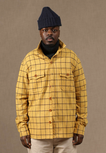 Moab Over Shirt - Washed Flannel - Yellow Check - M, L, XL