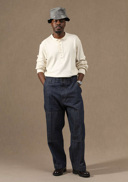 Leeds Wide Cut Chino Pants - 12 Oz Denim - 48, 50, 52