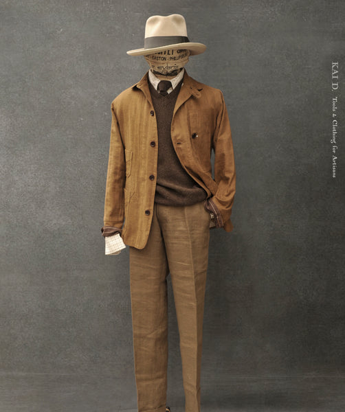 Degas Work Jacket - Soft Cotton Herringbone - M, L