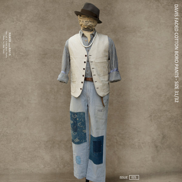 Boro Light Cotton Pants - Davis - 31/32