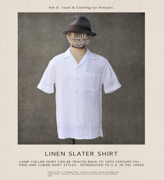 Short Sleeve Slater Shirt - White -  M, L, XL
