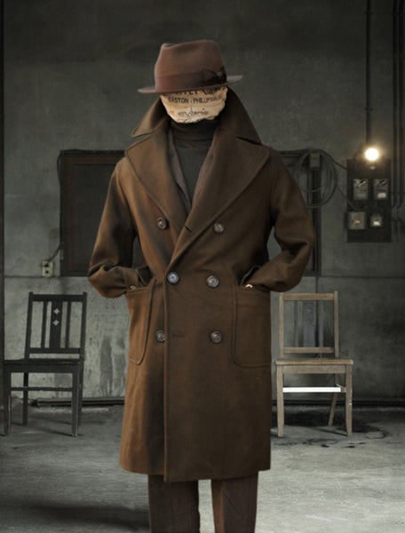 Olive Wool Arthur Over Coat - M, XL (NO RETURN)