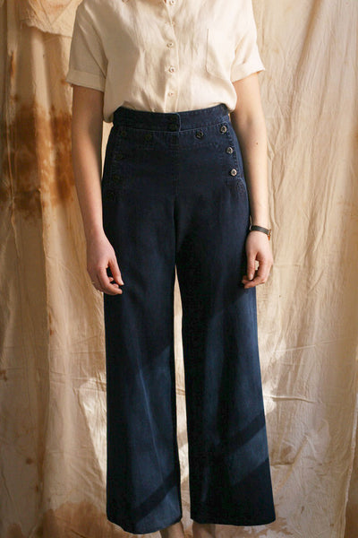 Sailor Pants - Stone Washed indigo -  XS, L