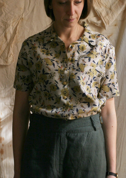 Margaret Shirt - Abstract Floral - XS, S, M