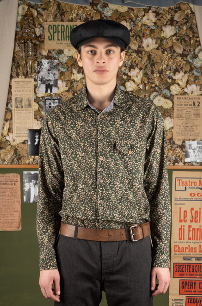 Classic Button Down Shirt - Green Liberty Print - M, L, XL
