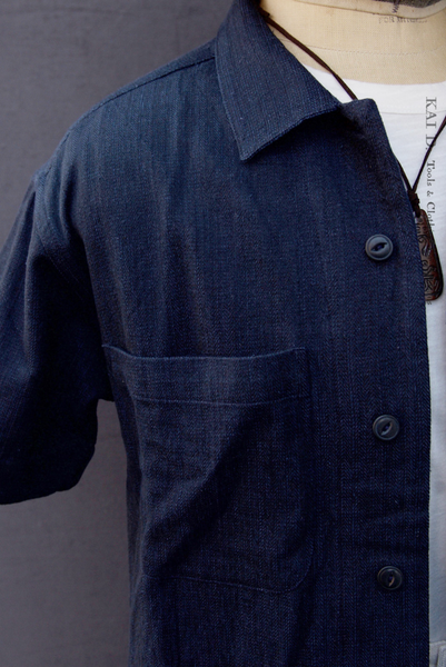 SS Reversible Lake Camp Shirt - Deep Blue - 2(M), 3(L)