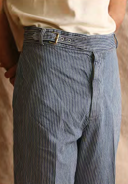 Austin Side Buckle Pants - Hickory Stripe - 48, 50, 52