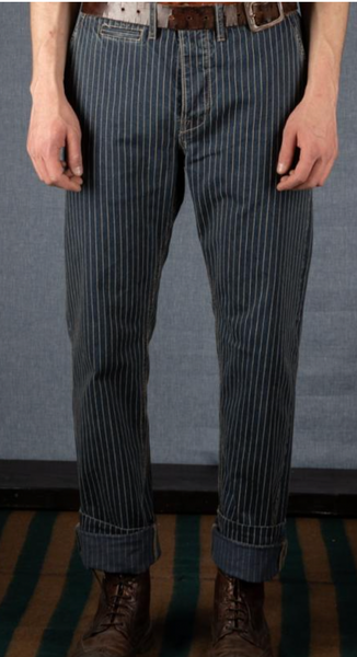 Bologna Slim Cut Trousers - Wabash Stripe - 32, 34