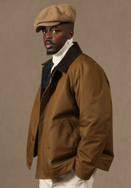 Raglan Waxed Cropped Jacket - Waxed Cotton - M, L (NO RETURN)
