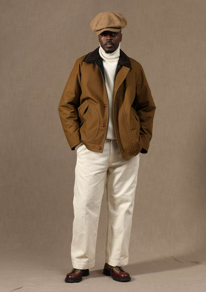 Raglan Waxed Cropped Jacket - Waxed Cotton - M, L (NO RETURN)