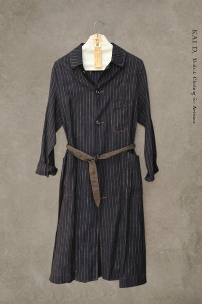 Italian Linen Anthropologist Coat - Navy- XS, S