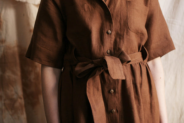 O'Keeffe Dress -Sedona Brown - XS, S, M