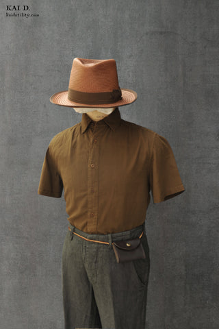 Amazing Gauze Short Sleeve Bedford Shirt - Olive - S