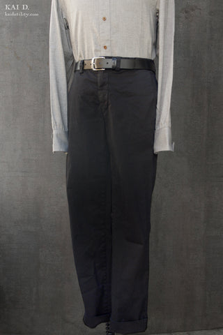 Kerouac Slim Pants - Blueish Black - 28, 32, 34, 36