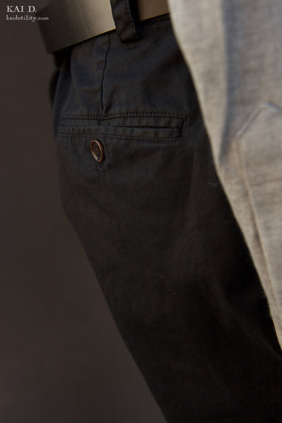 Kerouac Slim Pants - Blueish Black - 28, 32, 34, 36