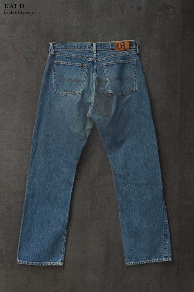 Boro Jeans - Faded Indigo - 34/35 (relaxed fit)