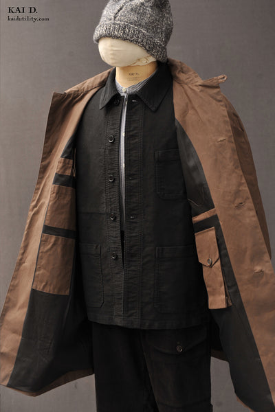 Oversized Camera Coat - Wax Cotton - M