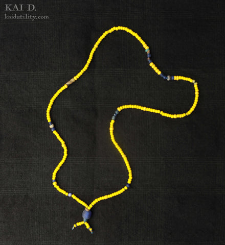 Handmade Beaded Necklace - Canary