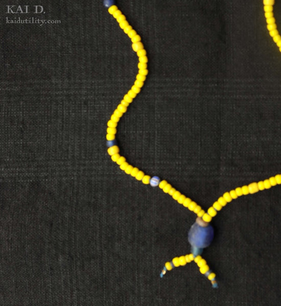 Handmade Beaded Necklace - Canary