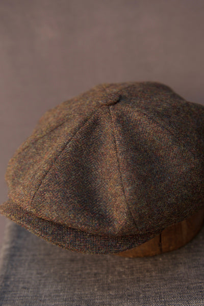 Wool Tweed Casquette - Brown Tweed - S