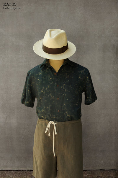 Cassady shirt - Tonal Tropical - M