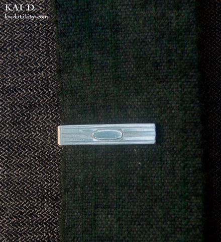 Vintage Tie Clip - G (Grooved)