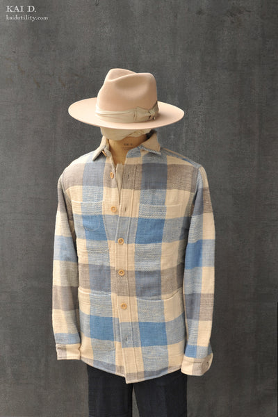 Cole Over Shirt - Indigo/Iron/Natural - 4